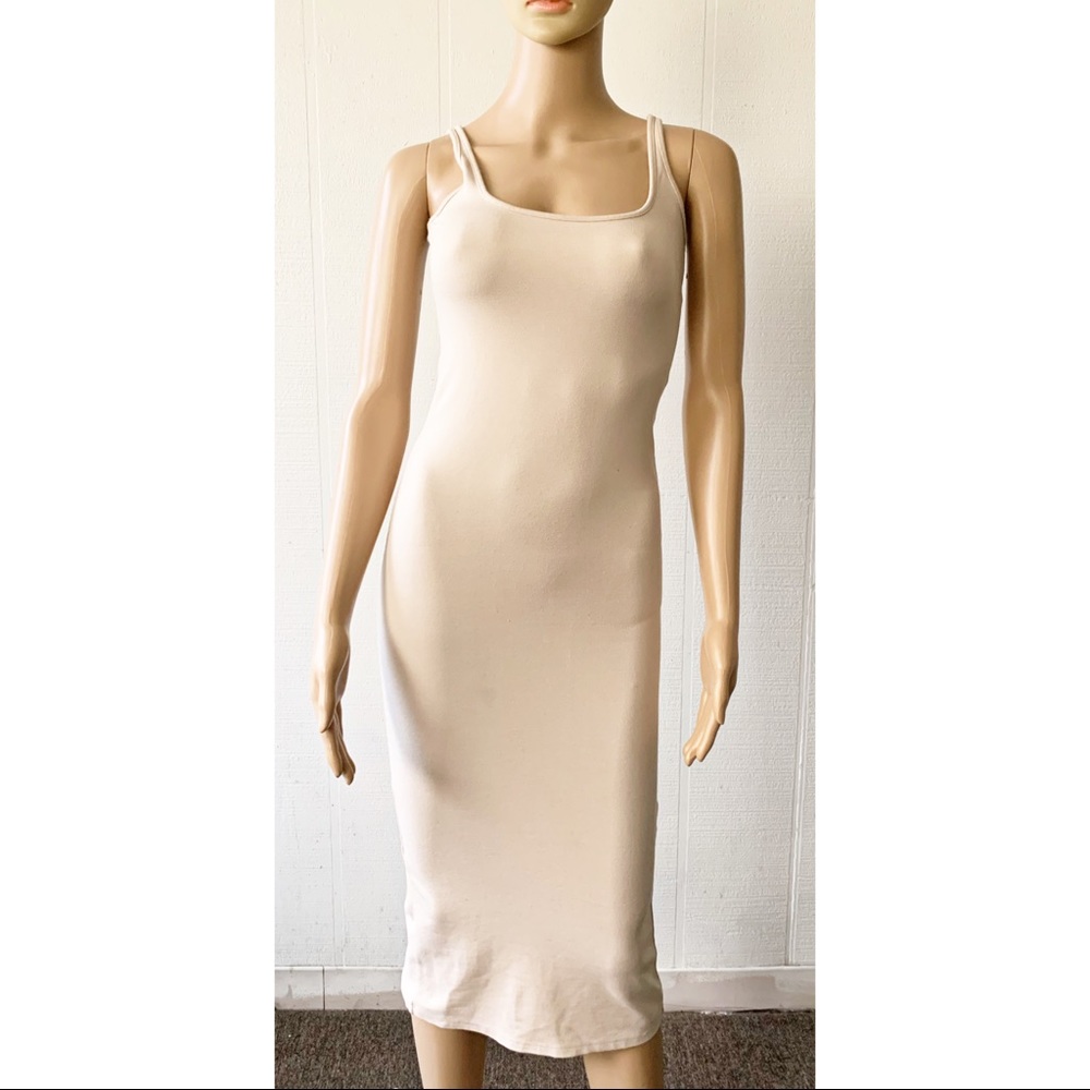 Forever 21 Tan Body Fitting Dress Size S